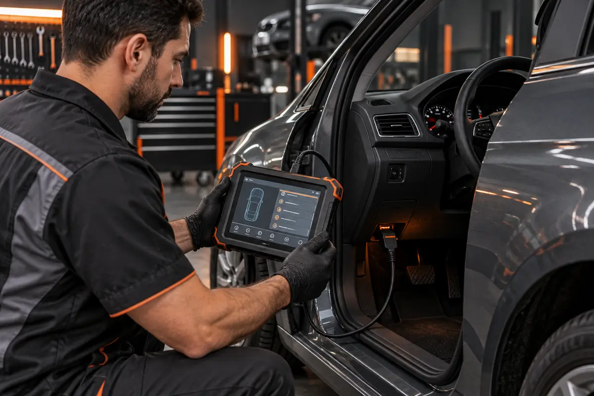 Diagnóstico eletrônico automotivo com scanner